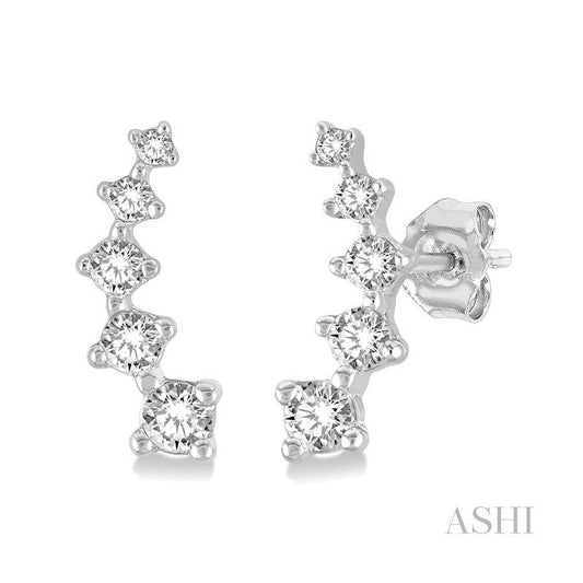 ASHI Petite Diamond Fashion Ear Climbers 649C8PPFSERWG