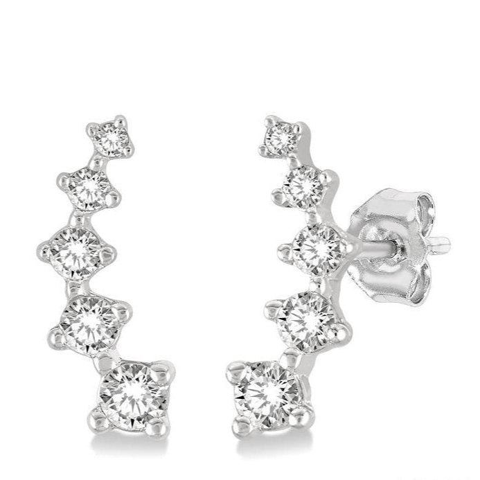 Parkplace Jewelers Petite Diamond Fashion Ear Climbers 649C8PPFSERWG