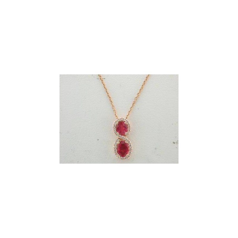 Le Vian 14K Strawberry Gold® Passion Ruby™ 7/8 cts. Pendant TRQH 5