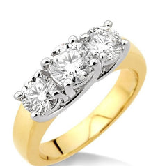 Parkplace Jewelers Round Shape Past Present & Future Diamond Engagement Ring 30940PPFC-2.00
