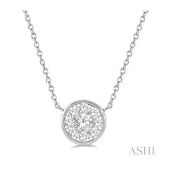 ASHI Round Shape Lovebright Essential Diamond Pendant 9977UPPFGNKWG