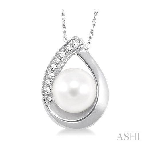 ASHI Pearl & Diamond Fashion Pendant 56669PPTXPDWG