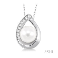 ASHI Pearl & Diamond Fashion Pendant 56669PPTXPDWG