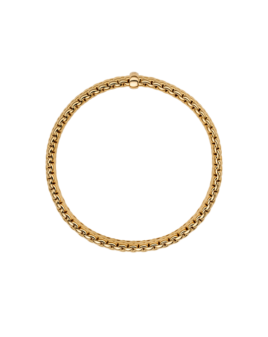 Panorama 18ct Yellow Gold 0.01ct Diamond Flexible Bracelet 01M04BX_BB