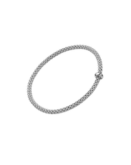 Fope Prima 18ct Yellow Gold 0.01ct Black Diamond Flexible Bracelet 01M08BX_BN
