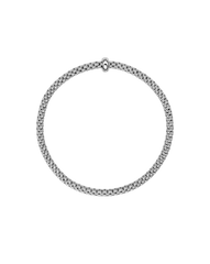 Fope Prima 18ct Yellow Gold 0.01ct Black Diamond Flexible Bracelet 01M08BX_BN