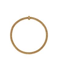 Fope Prima 18ct Yellow Gold 0.01ct Black Diamond Flexible Bracelet 01M08BX_BN