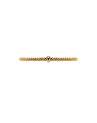Fope Prima 18ct Yellow Gold 0.01ct Black Diamond Flexible Bracelet 01M08BX_BN