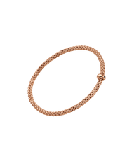 Fope Prima 18ct Yellow Gold 0.01ct Black Diamond Flexible Bracelet 01M08BX_BN