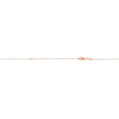 Rose Gold Polished Extendable Cable Necklace