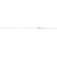 White Gold Polished Extendable Cable Necklace