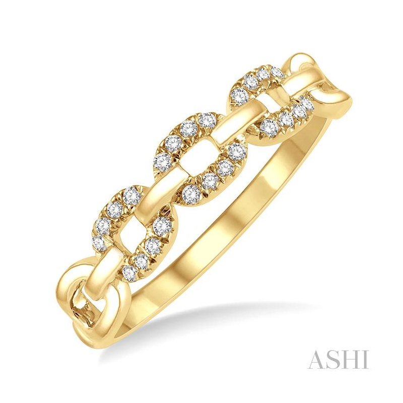ASHI Paper Clip Diamond Fashion Ring 374C8PPTSYG