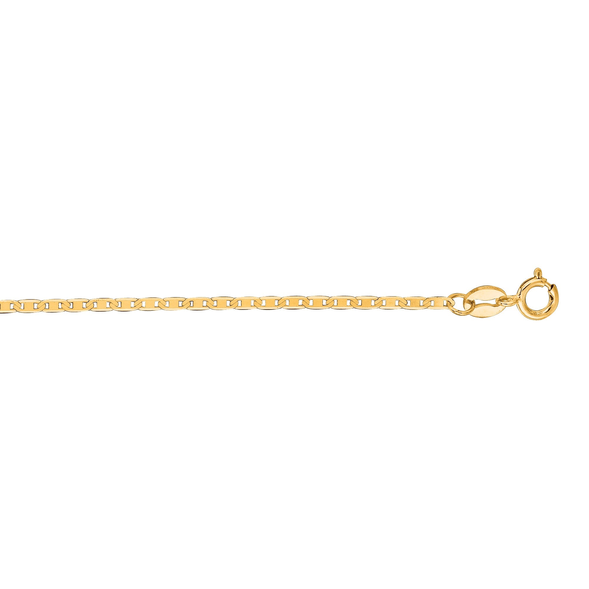 Parkplace Jewelers 10k-gold-1-2mm-mariner-chain-030m