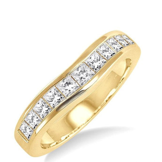 Parkplace Jewelers Channel Set Curved Diamond Wedding Band 35222PPFHYG