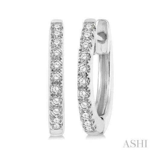 ASHI Petite Diamond Huggie Fashion Earrings 622C8PPFGERWG