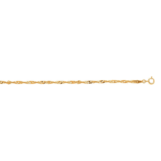 Parkplace Jewelers 10k-gold-2-2mm-singapore-chain-040sing