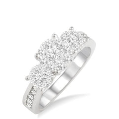 Parkplace Jewelers Round Shape Past Present & Future Lovebright Essential Diamond Ring 36913PPFGWG