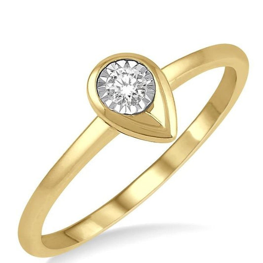 Parkplace Jewelers Stackable Pear Shape Diamond Promise Ring 11439PPTXYG