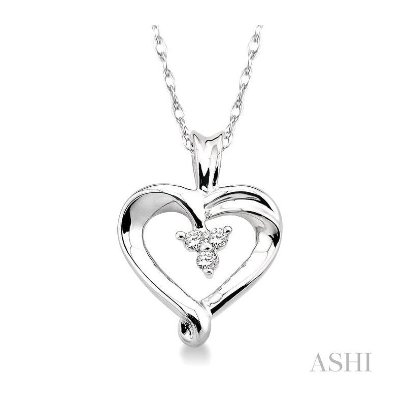 ASHI Heart Shape Diamond Fashion Pendant 93569PPTXPDWG