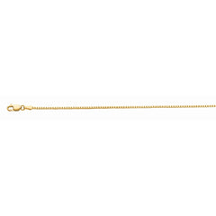 Yellow Gold Polished Octagonal Box Necklace