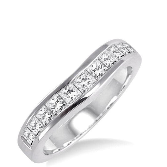 Parkplace Jewelers Channel Set Curved Diamond Wedding Band 35222PPFHWG
