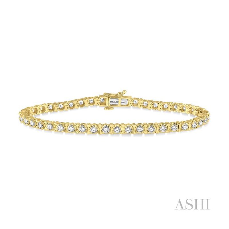 ASHI Tulip Diamond Tennis Bracelet 70243PPFGYG