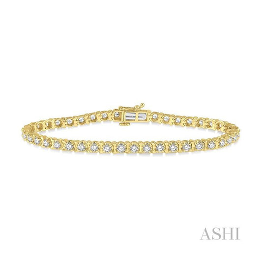 ASHI Tulip Diamond Tennis Bracelet 70243PPFGYG