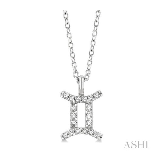 ASHI Gemini Zodiac Diamond Pendant 635Y9PPTSPDWG-GEMI