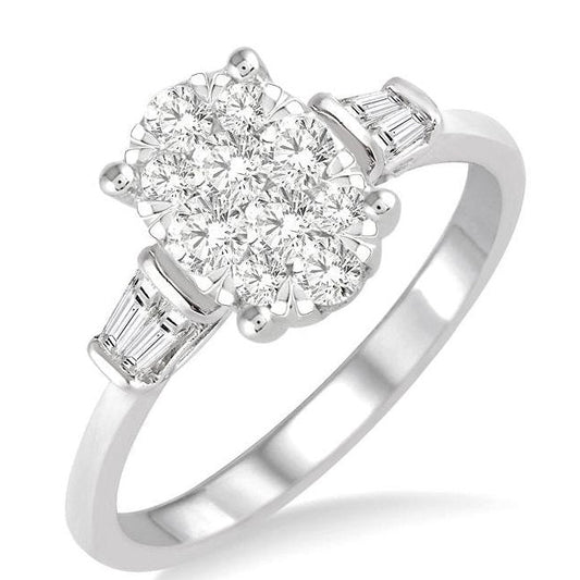 Parkplace Jewelers Oval Shape Lovebright Diamond Engagement Ring 151F3PPFHWG