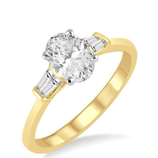 Parkplace Jewelers Oval Shape Diamond Engagement Ring 254L2PPFVYW-LE-OV