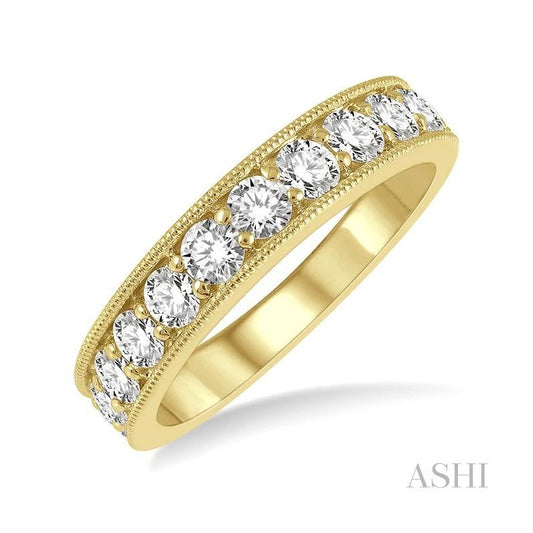 ASHI Diamond Wedding Band 33331PPFGYG