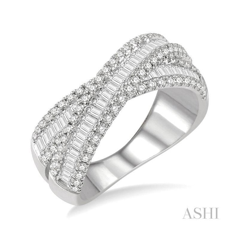 ASHI Baguette Diamond Fashion Ring 362D0PPFHWG-1.25