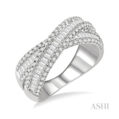 ASHI Baguette Diamond Fashion Ring 362D0PPFHWG-1.25