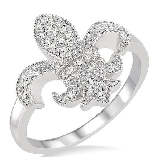 Parkplace Jewelers Fleur De Lis Diamond Ring 35998PPTSWG