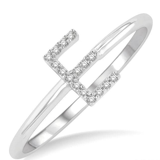 Parkplace Jewelers Block 'E' Initial Diamond Ring 365D9PPTSWG-E