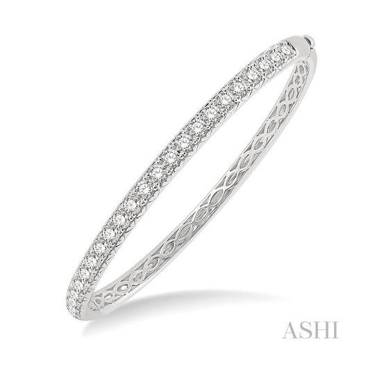 ASHI Stackable Diamond Bangle 79863PPFGWG-M