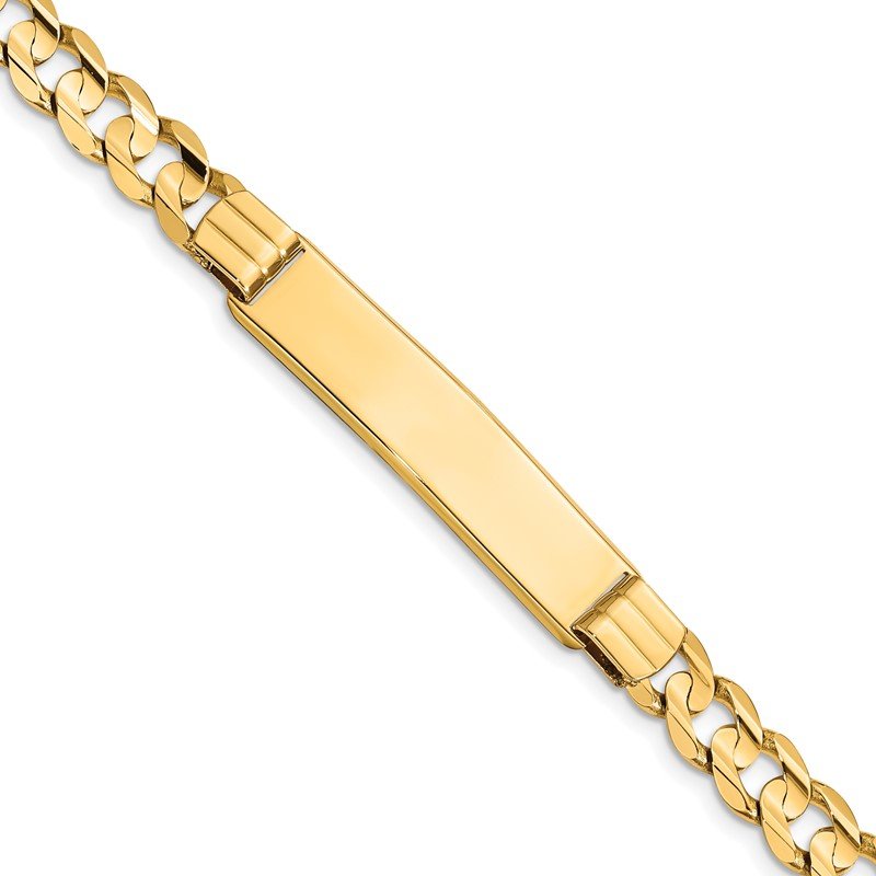 Quality Gold 14k Curb ID Bracelet CUR200ID-8