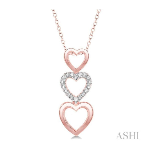 ASHI Heart Shape Diamond Fashion Pendant 93909PPTSPDPG