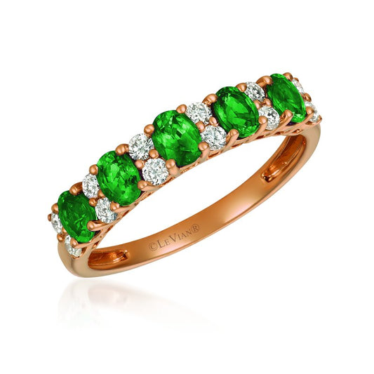 Le Vian 14K Strawberry Gold Costa Smeralda Emeralds 3/4 cts. Ring TRKU 154