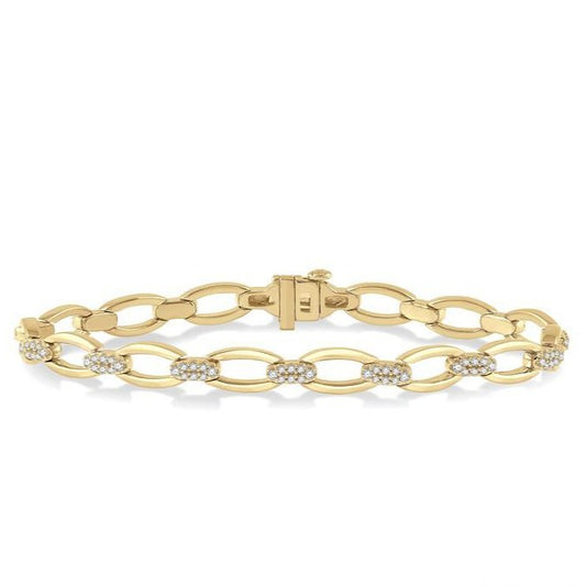 Parkplace Jewelers Oval Shape Link Diamond Fashion Bracelet 7591VPPFGYG