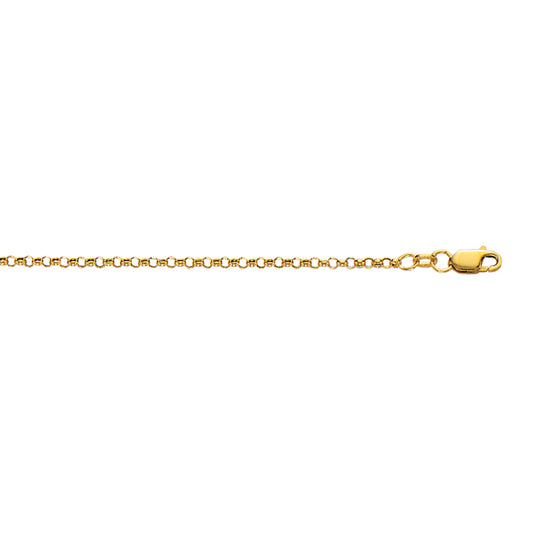 Parkplace Jewelers 10k-gold-2-4mm-lite-rolo-chain-100r
