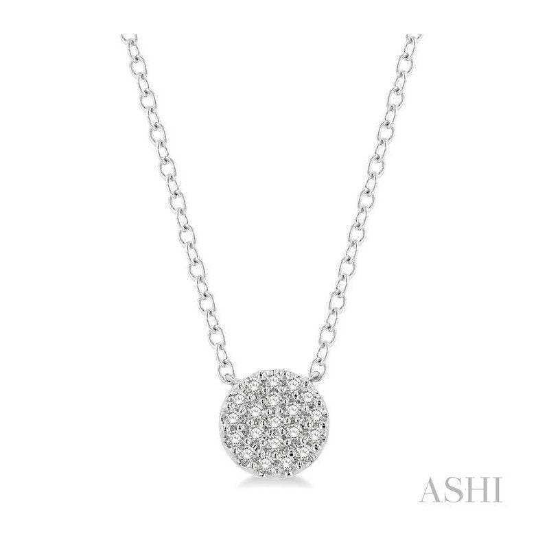 ASHI Disc Petite Diamond Fashion Pendant 646A8PPTSPDWG