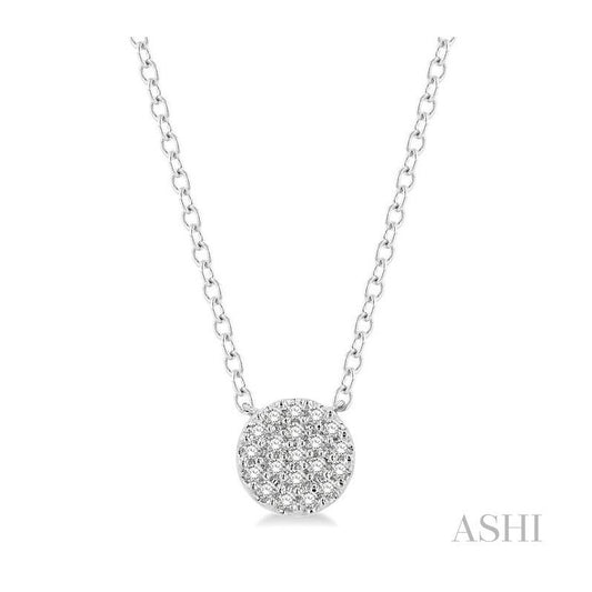 ASHI Disc Petite Diamond Fashion Pendant 646A8PPTSPDWG