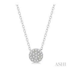 ASHI Disc Petite Diamond Fashion Pendant 646A8PPTSPDWG