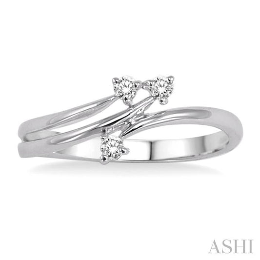 ASHI 3 Stone Diamond Fashion Ring 10758PPTXWG