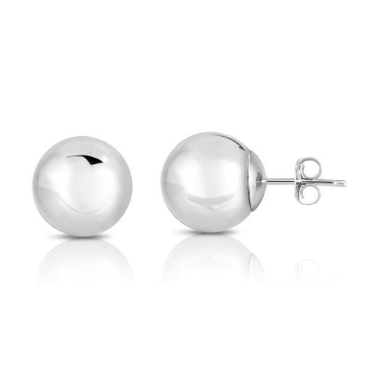 Parkplace Jewelers 14k-gold-polished-10mm-post-earring-ball