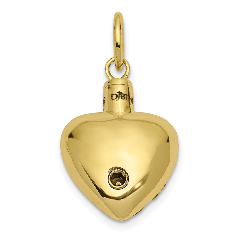 Sentimental Expressions 10K Heart Remembrance Ash Holder Pendant 10YQSX173