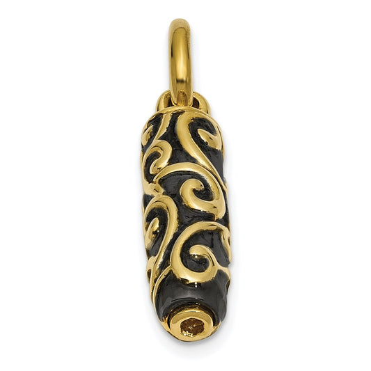 Sentimental Expressions 10K Cylinder Remembrance Ash Holder Pendant 10YQSX179