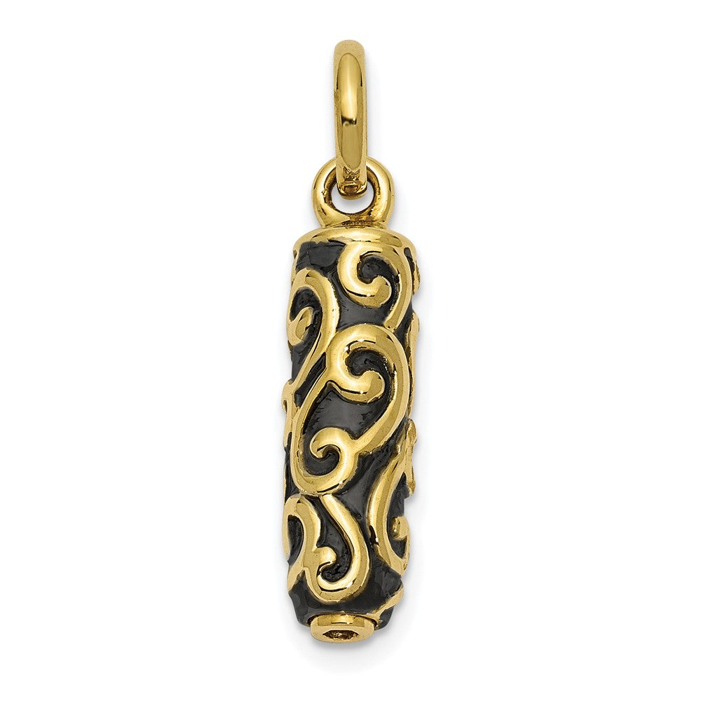 Sentimental Expressions 10K Cylinder Remembrance Ash Holder Pendant 10YQSX179
