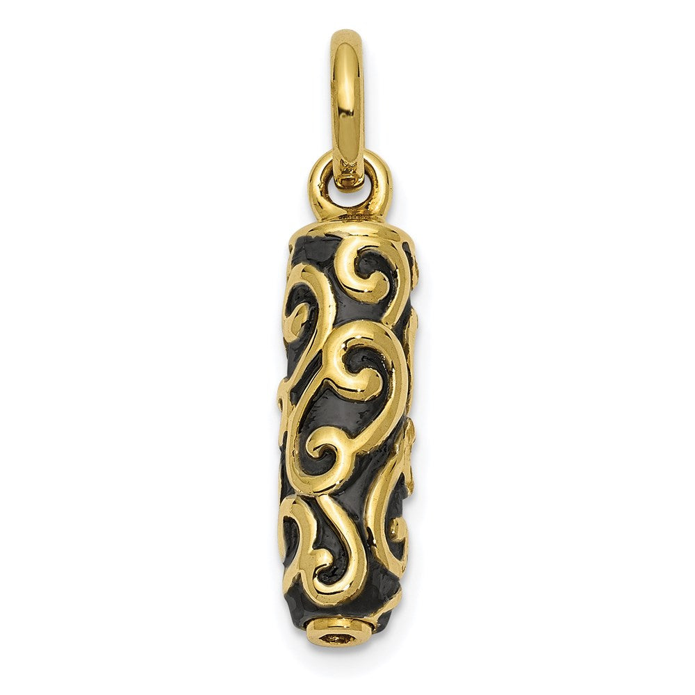Sentimental Expressions 10K Cylinder Remembrance Ash Holder Pendant 10YQSX179